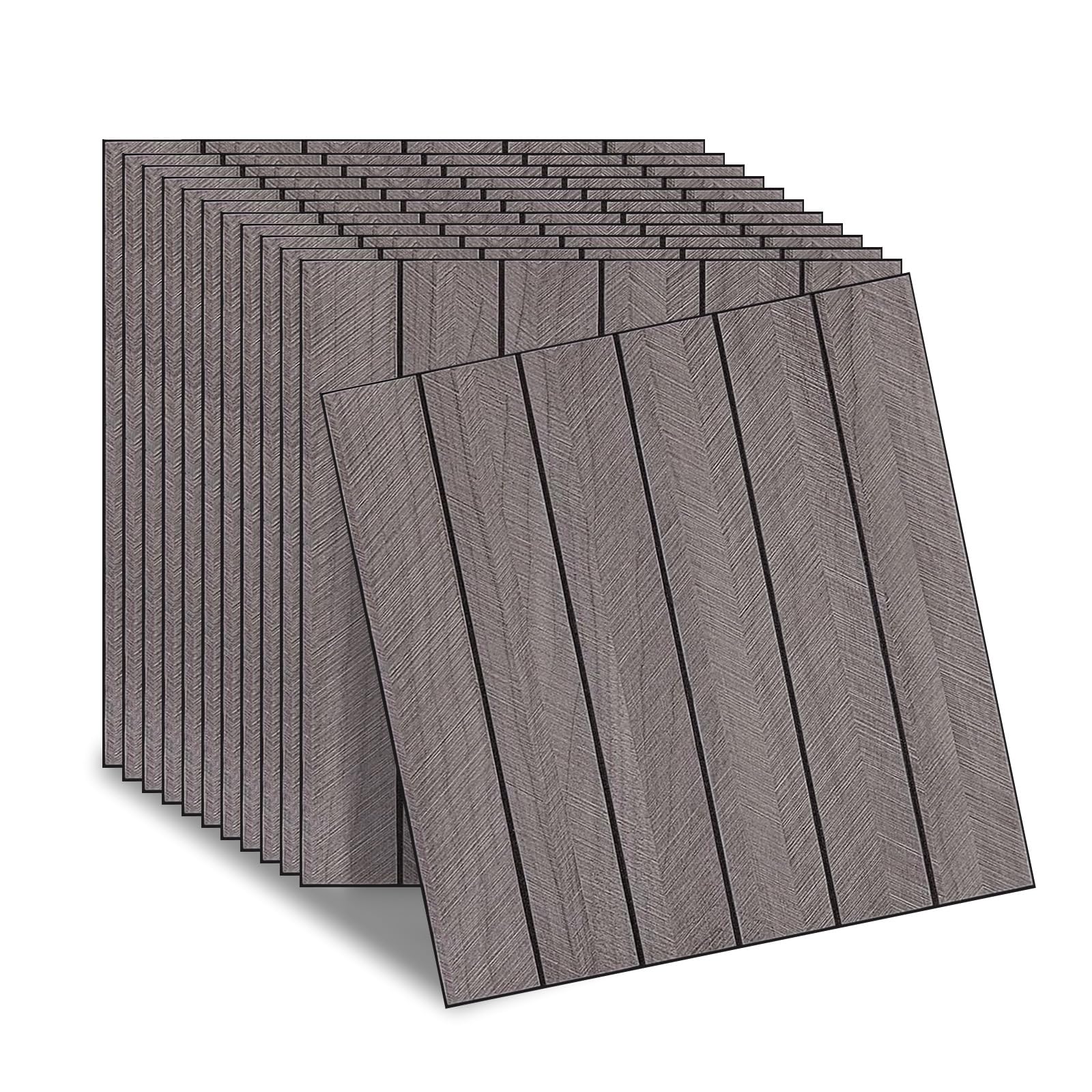 Panneaux decoratifs PVC insonorises pour stopper l echo et decorer un mur gris