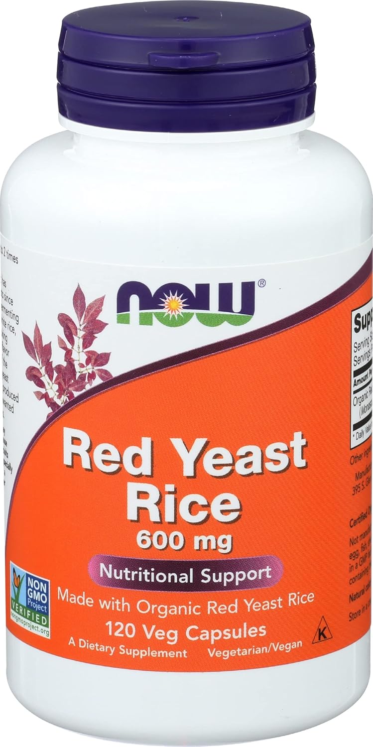 NOW FOODS SPO Red Yeast Rice 600mg, 120 CT