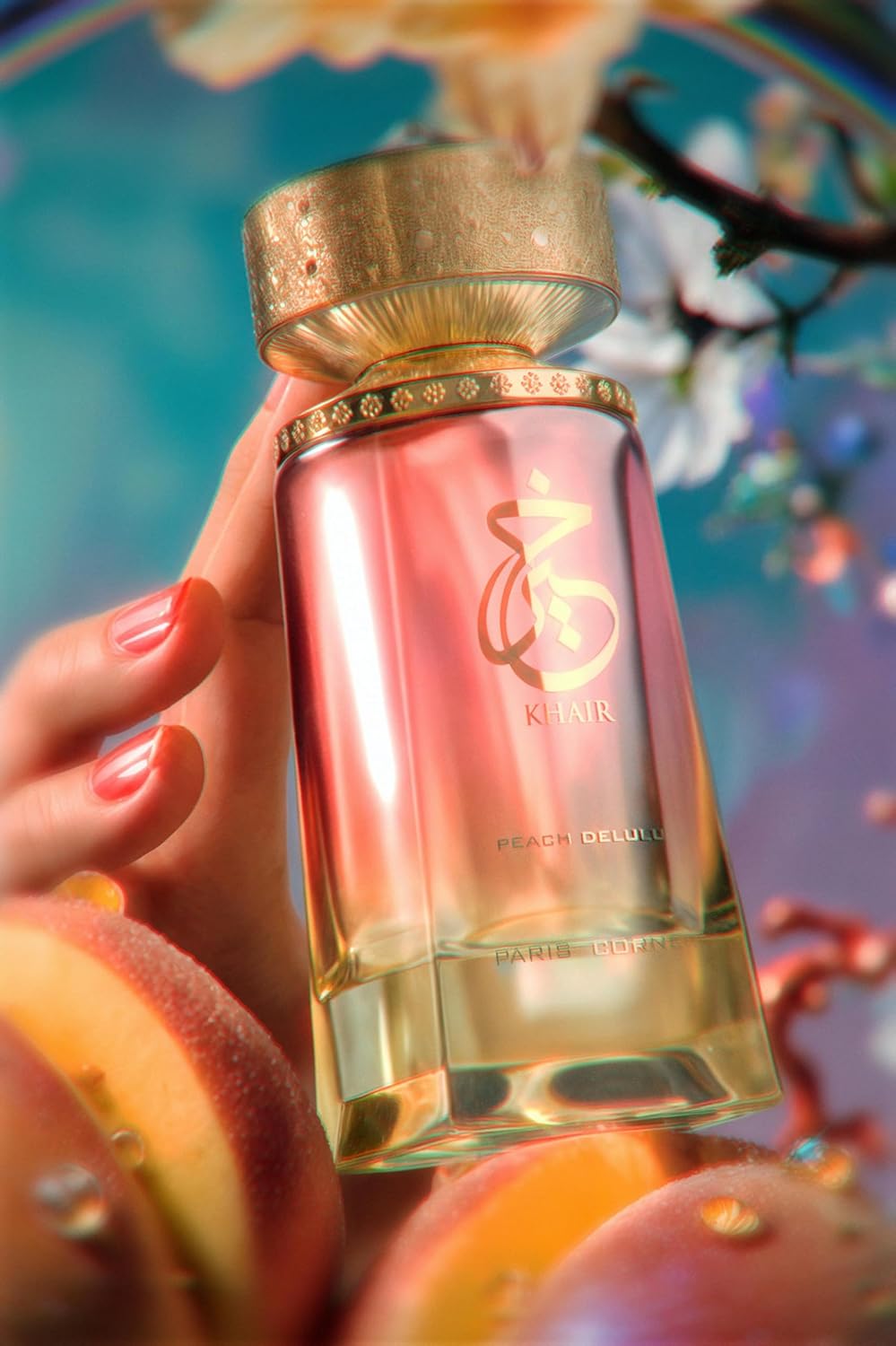 Paris Corner | Khair Peach Delulu Eau de Parfum for Women – 3.4 Fl Oz | Sophisticated Gourmand Perfume with Peach, Nectarine, Guava, Vanilla & Florals | Long Lasting Luxury Fragrance - Image 9