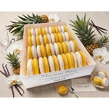 Gourmet Pineapple Macarons - 24 Count | Luxury French Macaron Bites