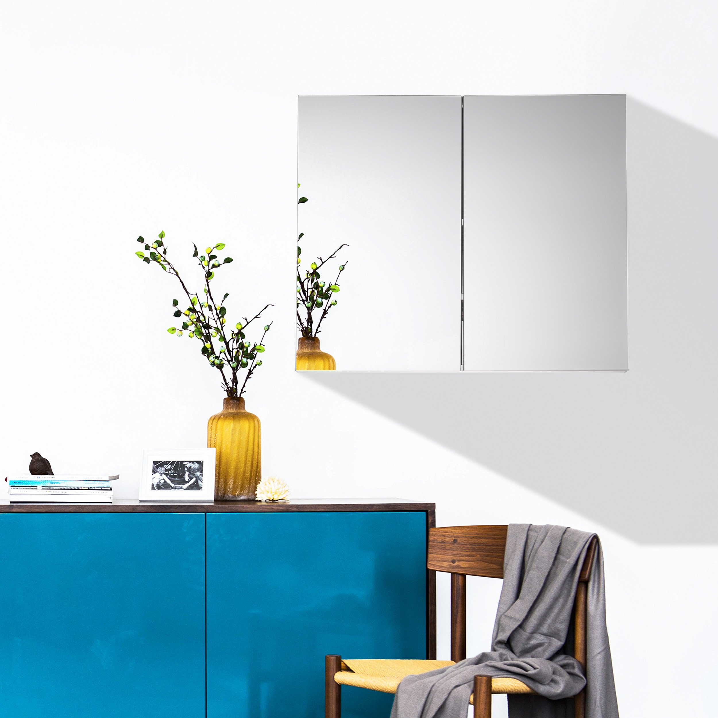 Buy Mari Home Mirrored Bathroom Wall Stainless Steel Mounted