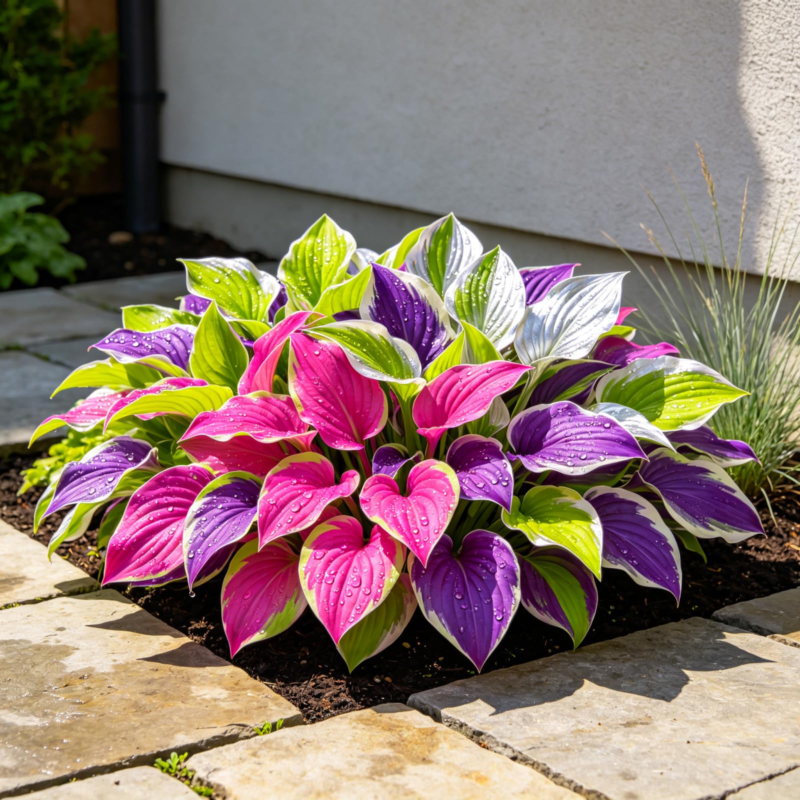 Hosta Butterfly, Varietà Ornamentale a Foglie Decorative-15bulbi-i