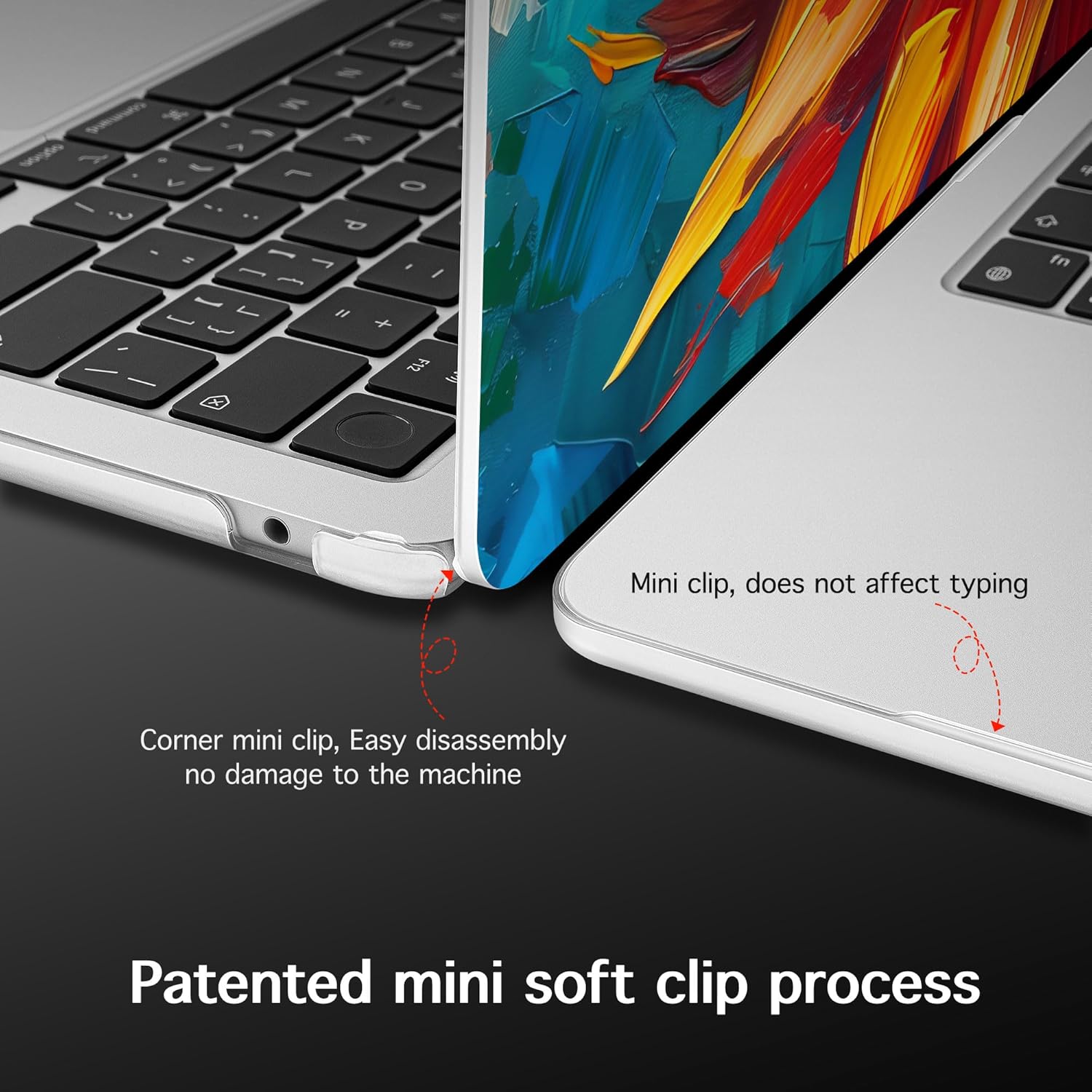 for MacBook Air 15 inch Case 2023 2024 2025 Release A3241 M4 A3114 M3 A2941 M2 with Liquid Retina Display & Touch ID, Hard Shell with Screen Protector & Webcam Cover, Sunflower - Image 6