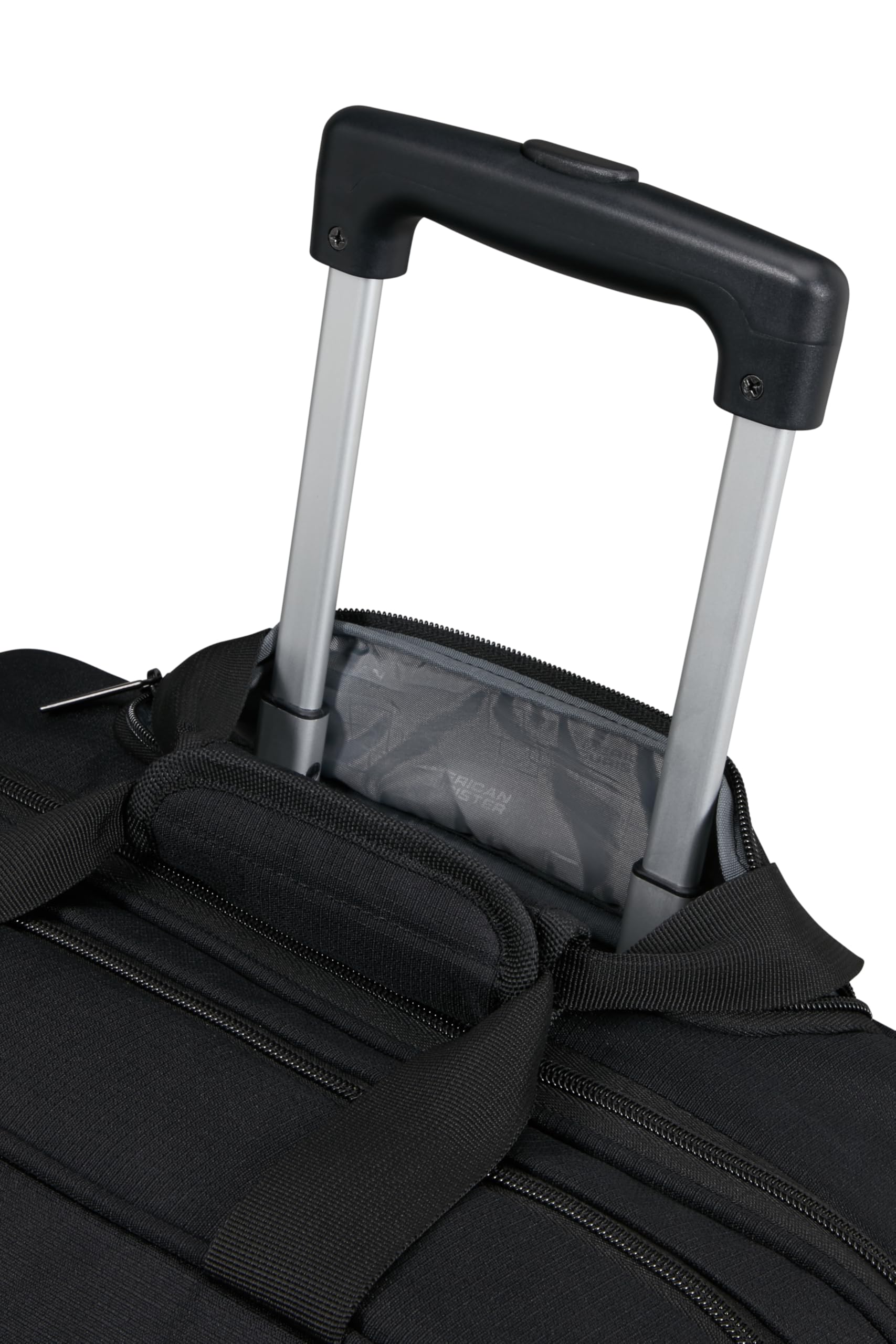 American Tourister AT WORK NXT - Borsa per laptop con rotelle 15.6", bagaglio a mano business trolley, bagaglio a mano con scomparto laptop, valigetta pilota, borsa cabina aereo, 33 L, Nero