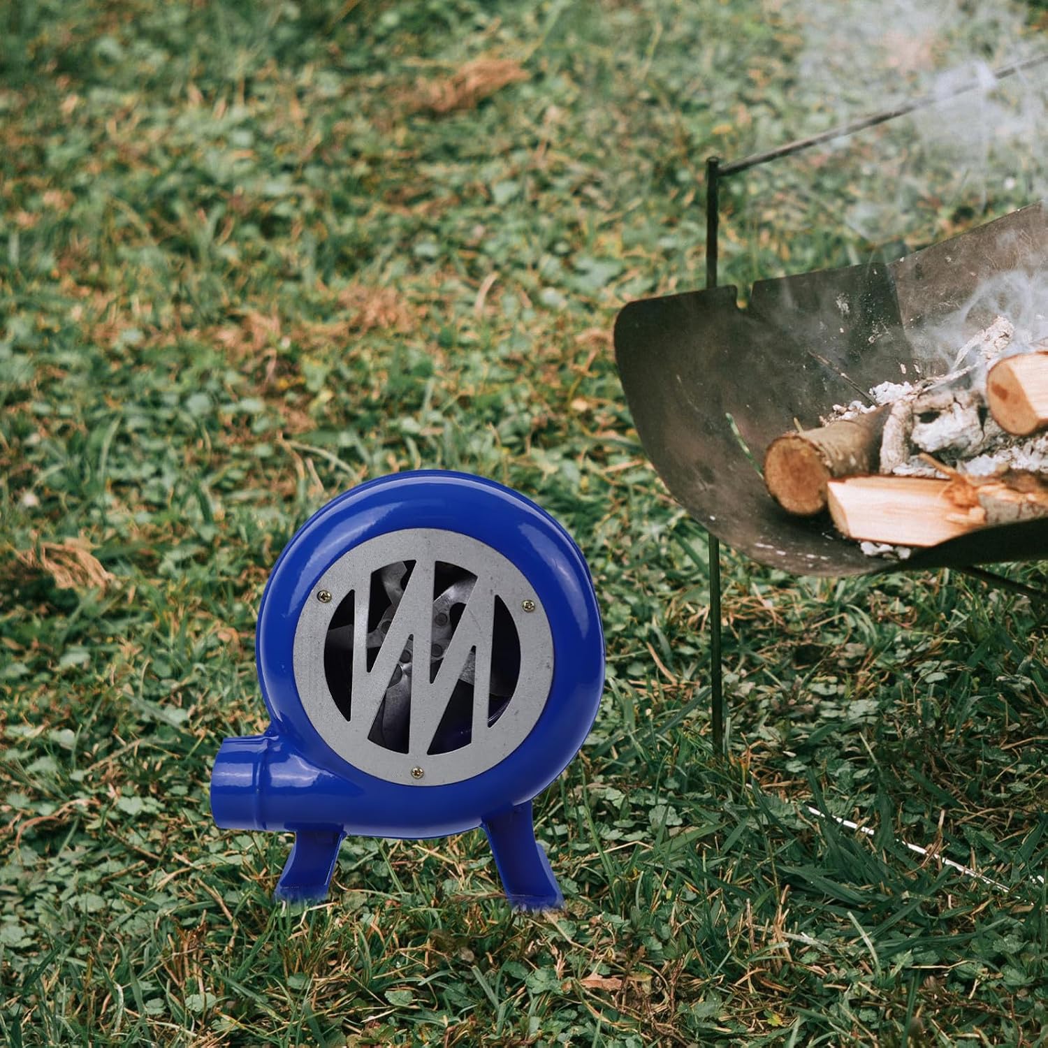 CALLARON Hand Crank Bbq Fan Blower for Outdoor Camping and Barbecue, Small Manual Fire Blower, Portable Grill Accessory Equivalent to 120w Power