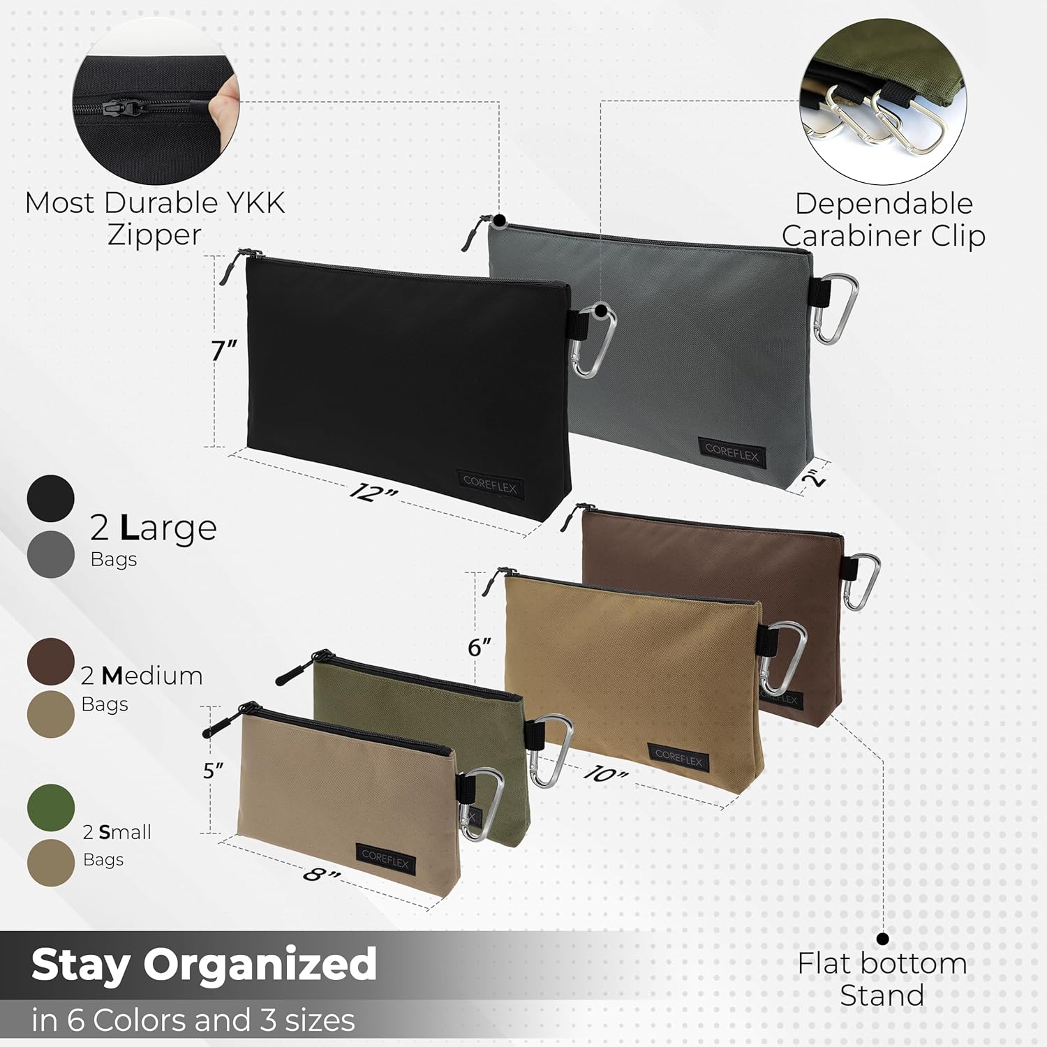 Coreflex 6pack Combo tool pouch plus 12inch Small Tool bag