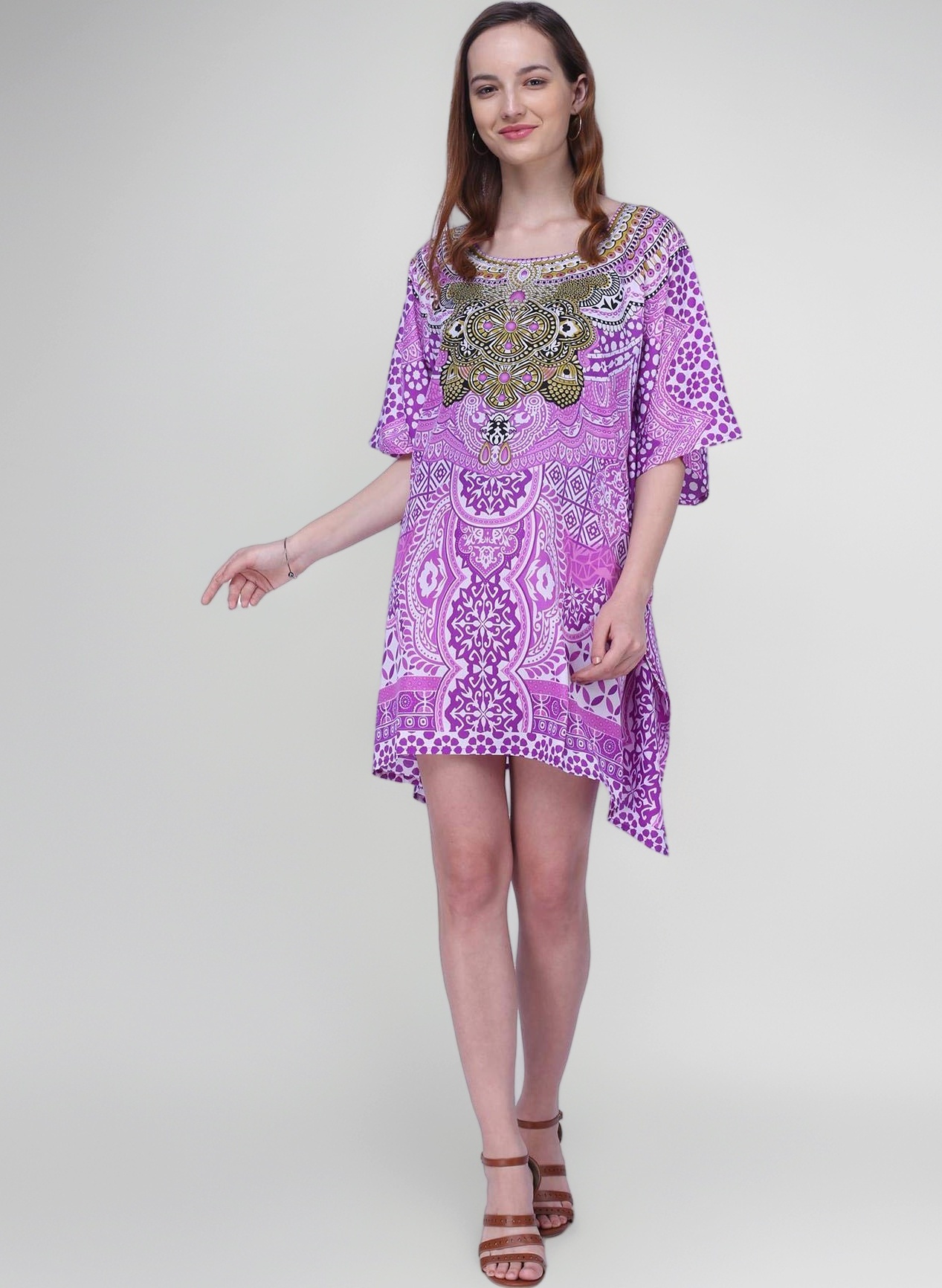 Kaftan Dresses - Long Caftan for Women with Pockets - Day Out Sun Evening Holiday Dress Loungewear & Beach Ready Cover-Ups
