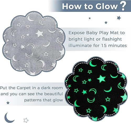 Miniatura 3 de MAXYOYO Alfombra de juego para bebé, 1.2 pulgadas de grosor, espuma viscoelástica, suave, acolchada, con respaldo antideslizante, alfombra de tatami