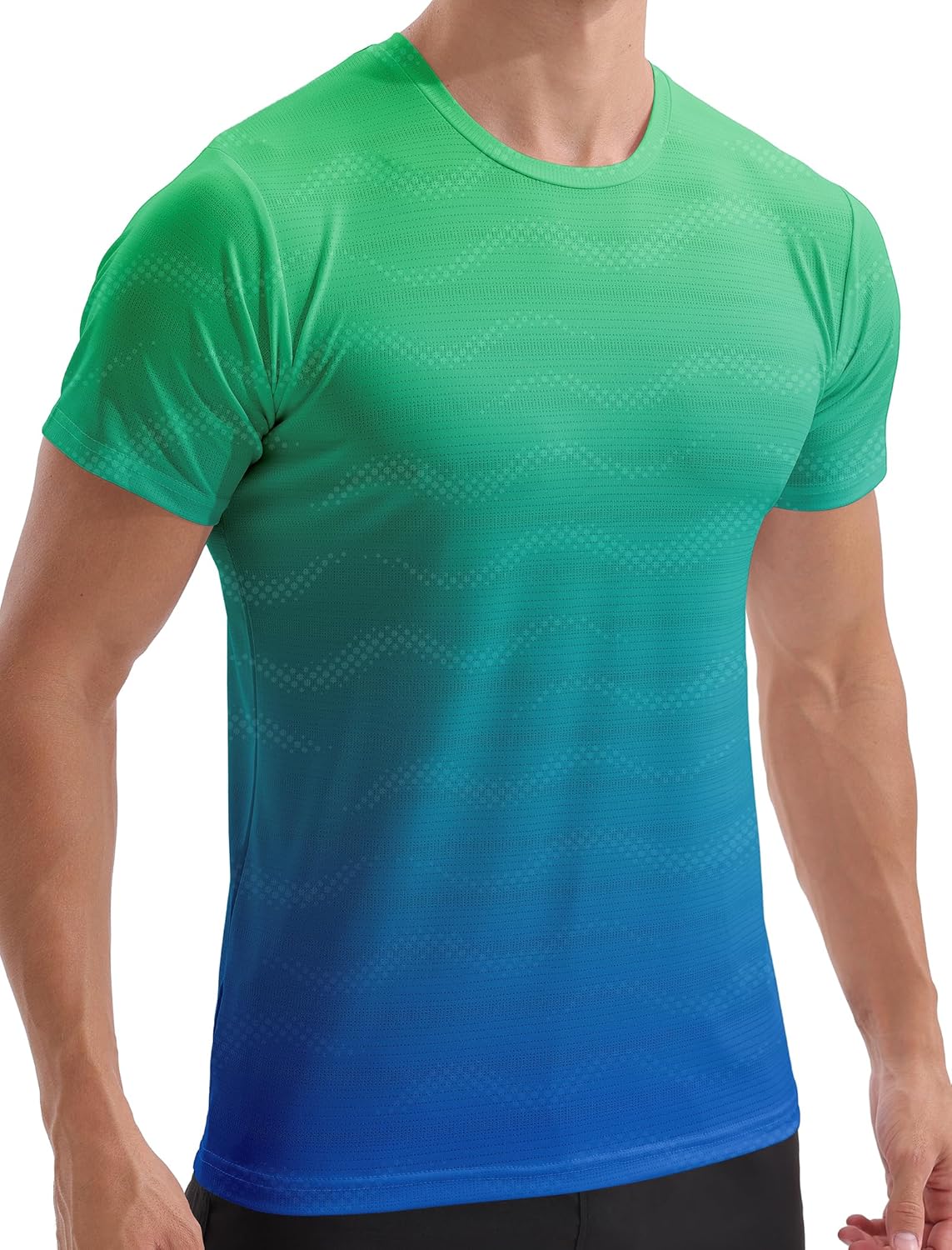 Mens Dry Fit Workout Shirts Quick Dry Performance Gym T Shirts for Men Athletic Running Training Top Tee Moisture Wicking