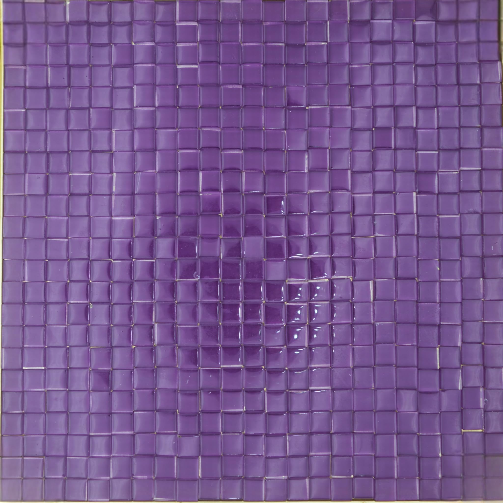 Yuvori 1.1 lbs Square Crystal Mosaic Tiles, 0.39 inch, DIY, for Bathroom Living Room, Kitchen, Balcony (Purple) - Image 3