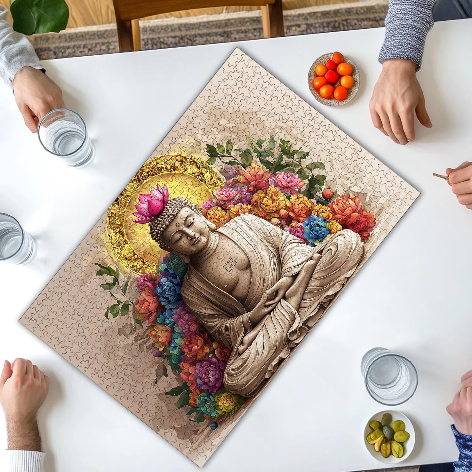 Puzzle 3000 Pièces Adultes, Puzzle Zen pour Adulte Débutant, 122x80 cm Grand Puzzles Fleur avec Boite, Jeu de Concentration pour Adultes, Puzzles Bois pour Décoration Maison, Cadeau Femme, -2196