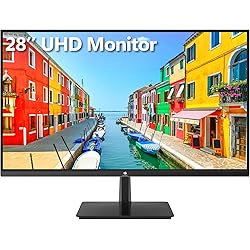Z-Edge Monitor 4K PC 28'' 27 Pulgadas Ultra HD Píxeles (3840 x 2160), LED Panel IPS, 60Hz, 300 CD/m², FreeSync, HDMI*2, DP*2, Altavoces Integrados, Amplio ángulo de visión 178°- Negro