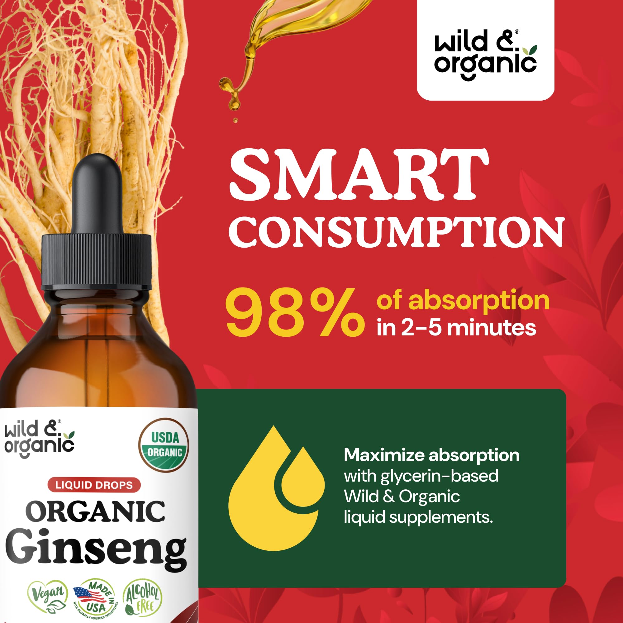 USDA Organic Korean Panax Ginseng Extract Liquid Drops - Immunity - 4 oz — Amazon image 4