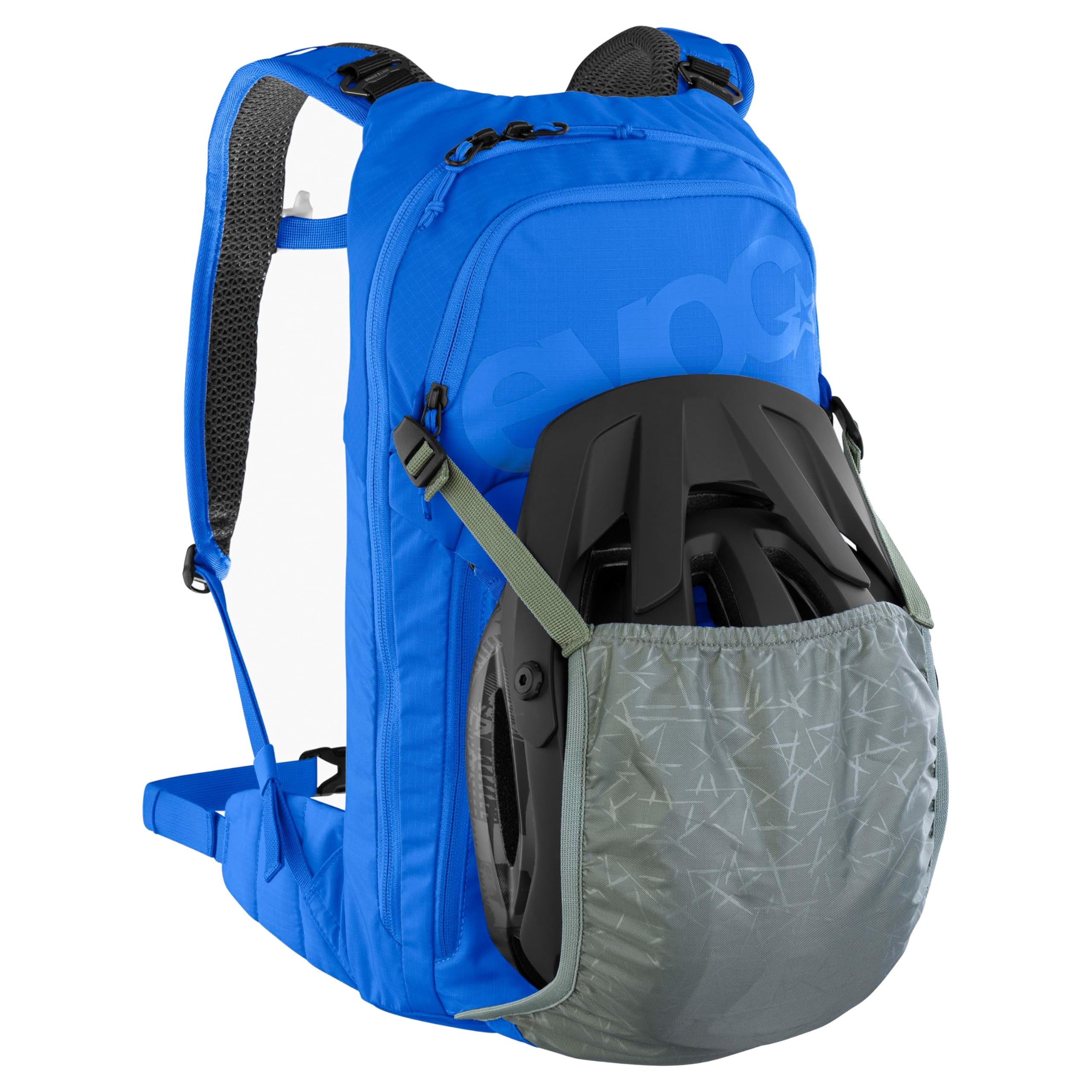 EVOC STAGE 6 + HYDRATION BLADDER 2, Backpack (verstellbare Schultergurte, AIR FLOW CONTACT SYSTEM, 2l Trinkblase und Werkzeugfach), Royal Blue