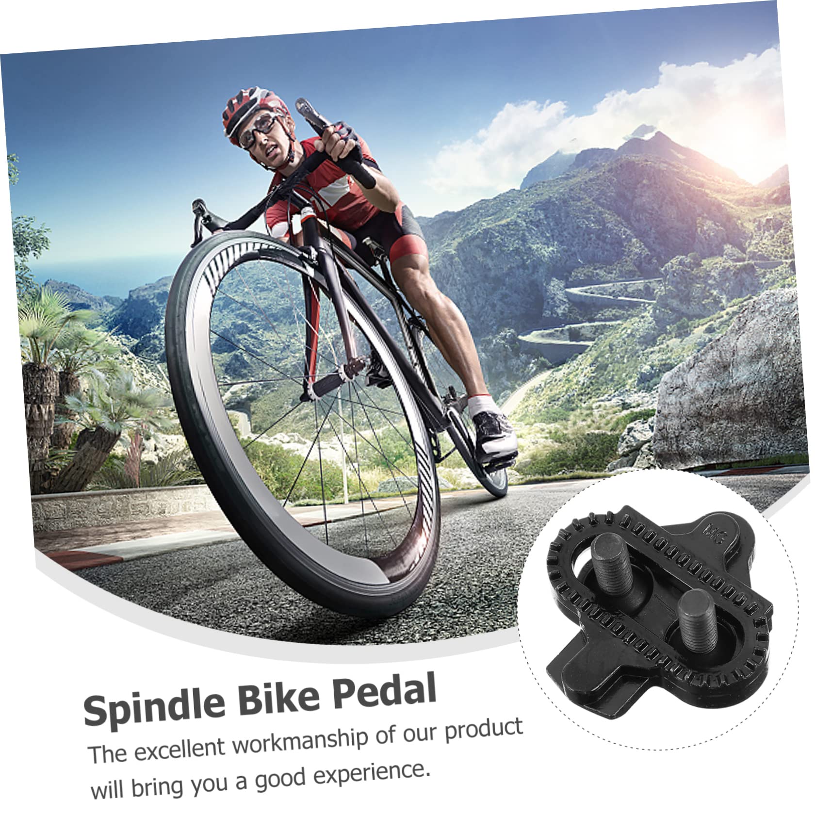 Totority 1pair Spindle Bike Pedal Cleats for Cleats for Cycling Shoes Fit for Men and Women Efficiency and Safety for Mountain and Road