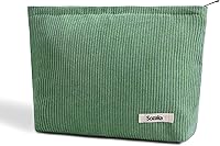 Vista 33 de Bolsas de cosméticos para mujer, bolsa de cosméticos de pana, bolsos estéticos para mujer, bolsos de mano con puntos sonrientes, organizador