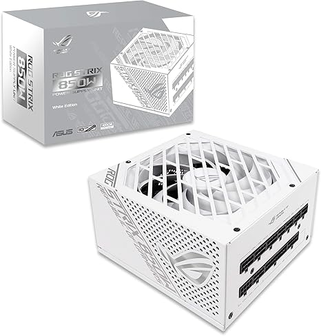 Amazon.com: ASUS ROG Strix 1000W Platino (Fuente de alimentación totalmente modular, certificación 80 Plus Platino, ATX 3.1, Cybenetics Lambda A+, GaN MOSFET, estabilizador de voltaje inteligente GPU-First : Electrónica