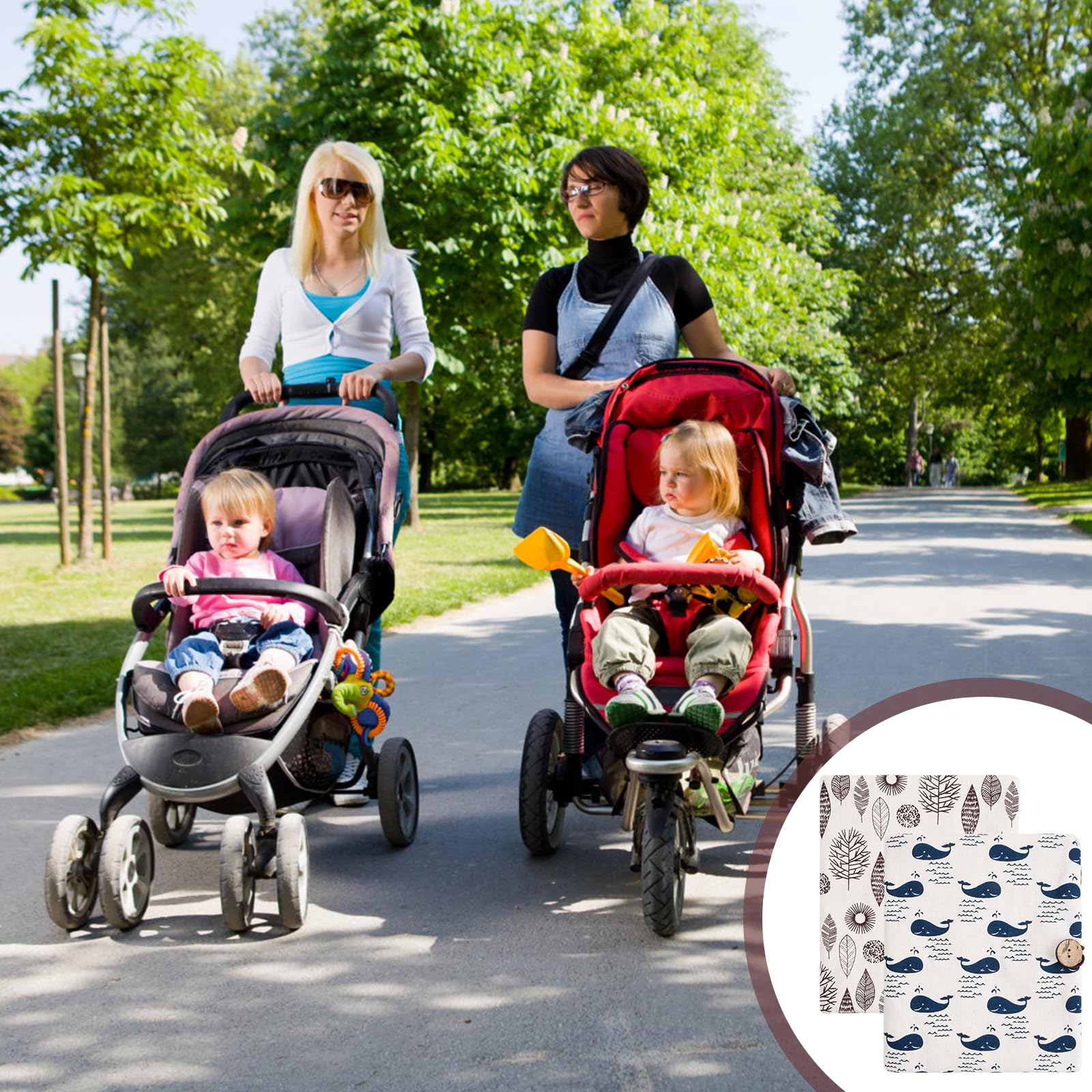 Borsa per Pannolini per Bambini per Mamma in Viaggio, Piccola Sacchetto del Pannolino Lavabile Organizer per Pannolini Asciugamani Crema
