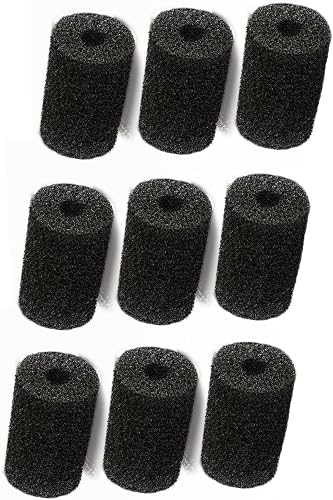High Density Pool Cleaner Sweep Hose Scrubber Replacement, Fits Polaris 180 280 380 3900 Sport, 9-100-3105 R0522400 Tail Scrubber for Pressure Side Cleaners (Black 9pc)