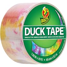 Duck Tape Pattern Colours Tie Dye. Arts & Crafts, DIY, Crafts, Gift Wrapping, Decorative, Scrapbook, Scrapbooking, Bullet Journal, Planner, Party, Festivals, Decoration - 48mm x 9.1m