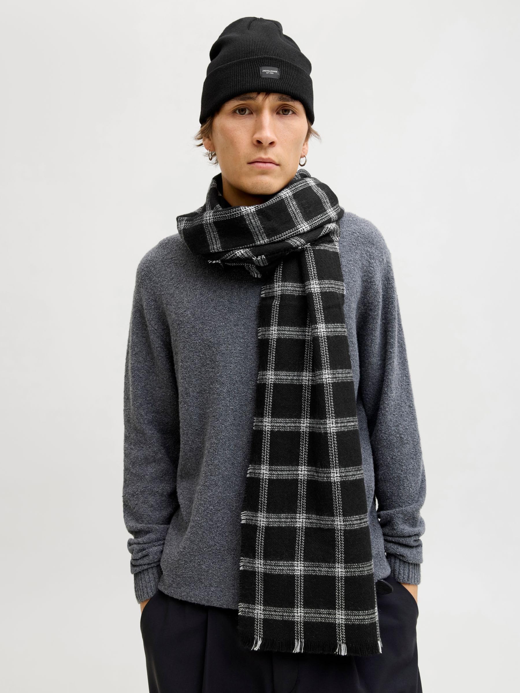 JACK & JONES Jacfrost Dna Beanie et Écharpe A Homme