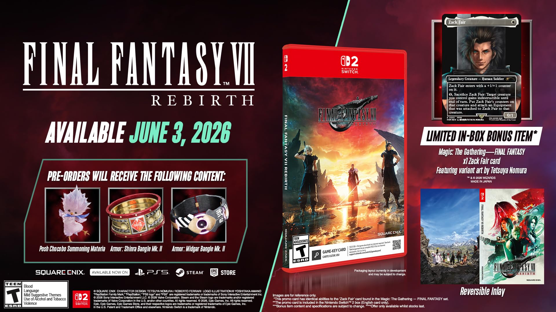 Amazon.com: FINAL FANTASY VII REBIRTH – Nintendo Switch 2 (+