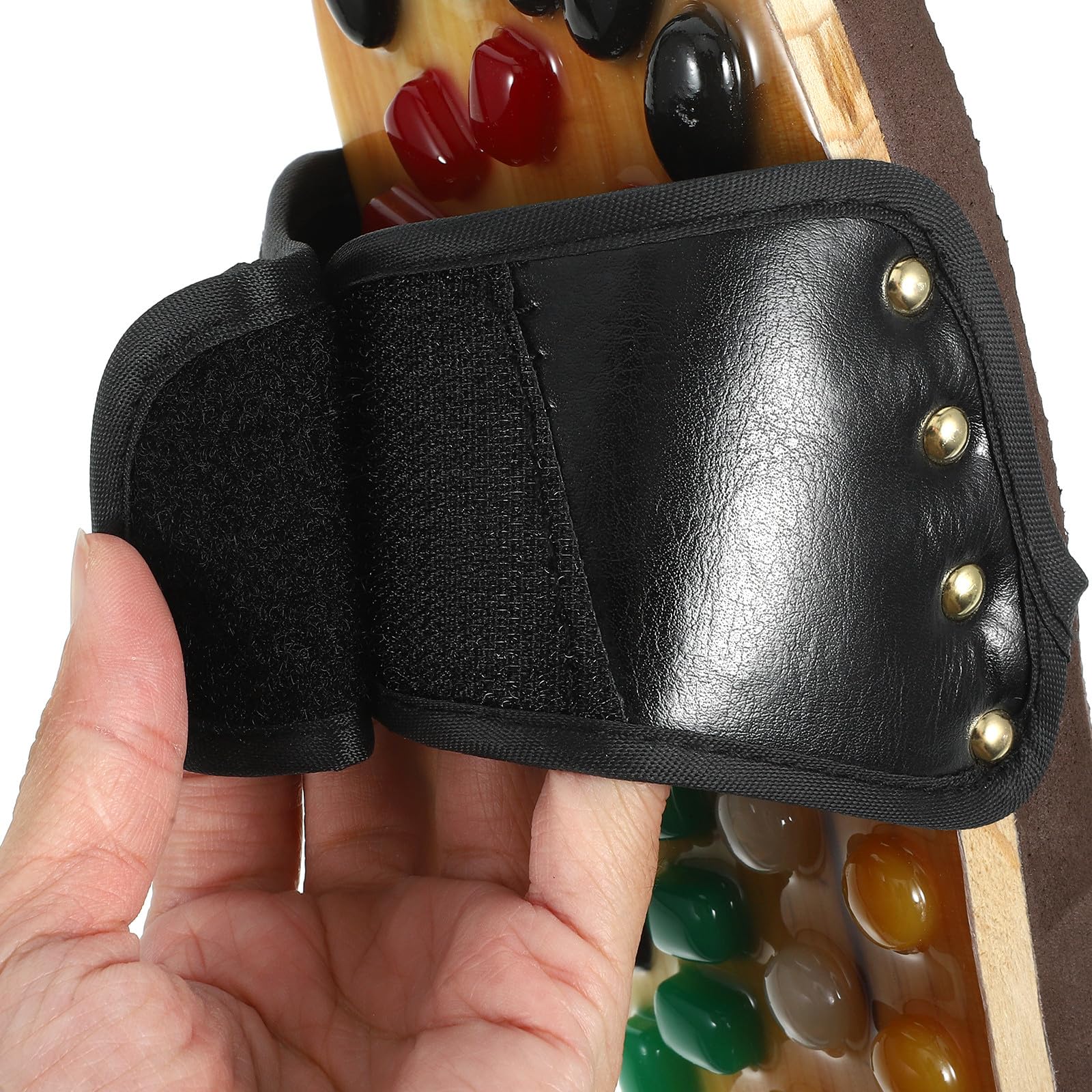 Akupressur Massagesandalen Schwarz Größe 43-44 aus Pu Eva | Fußsohlenmassage, Lindert Plantarfasziitis, Geschenk für Freunde und Familie