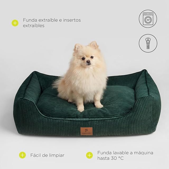 Foto 5 de 7 de Peluvio Hirado Cama para Perros con Bordes Elevados, Antideslizante y Acolchada