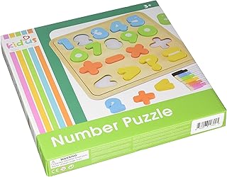 KidUS Number Puzzle Board Wooden Play Toys