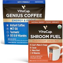 VitaCup Instant Genius Coffee 24Ct & Shroom Fuel 10Ct