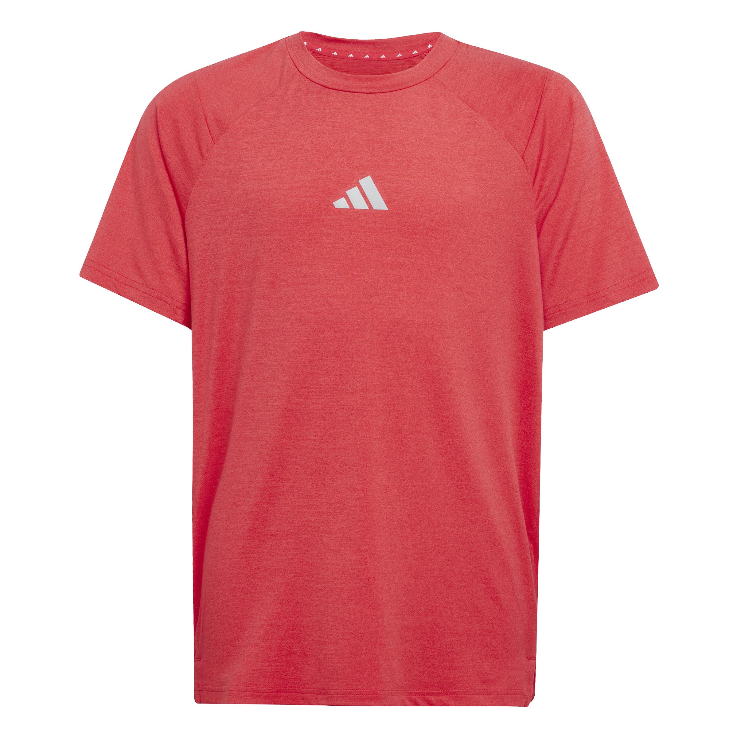 adidas Boy's GOTO PZ T-Shirt, Pure Ruby/Lucid red/Reflective Silver, 13-14 Years