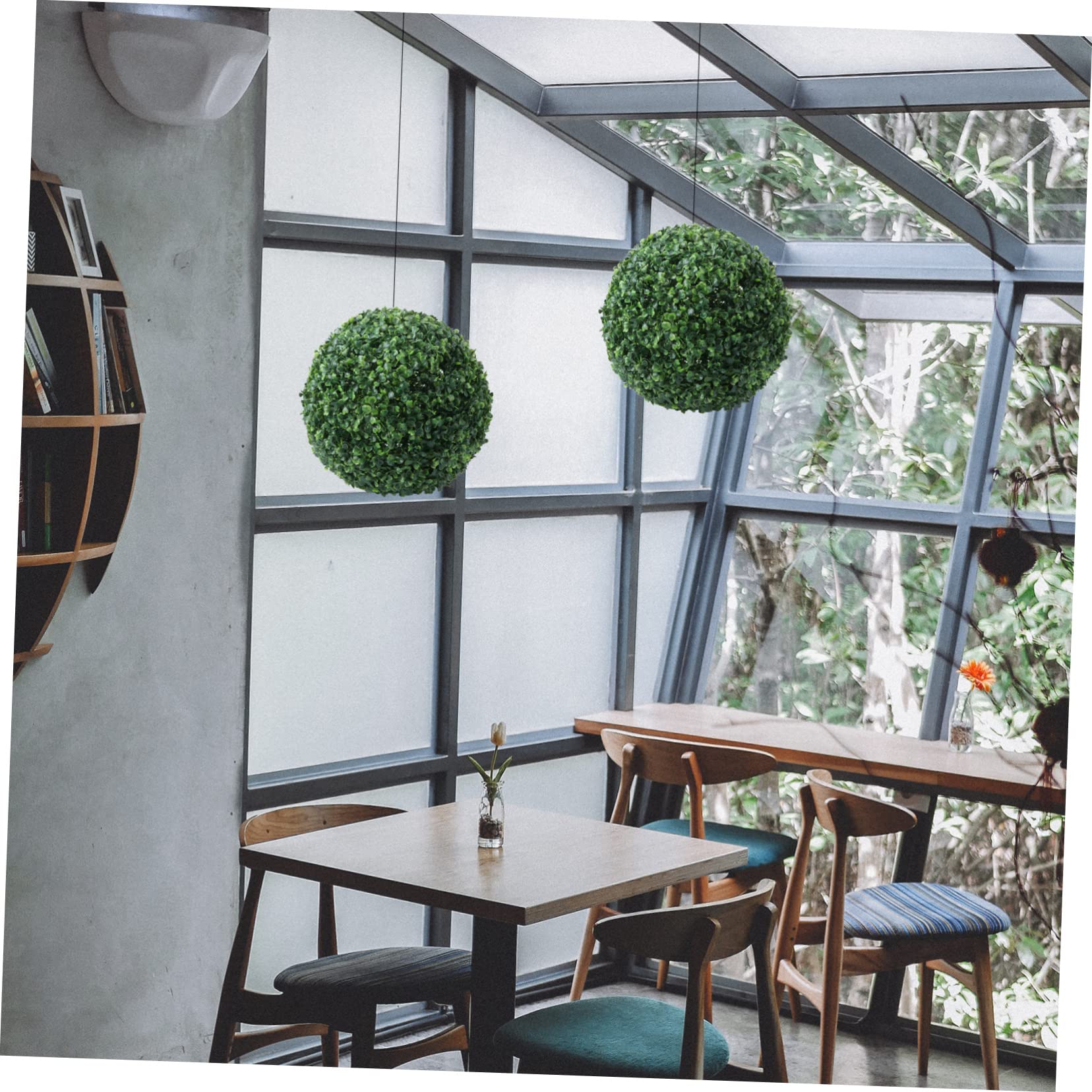 Levemolo Mall Decoration 1pc Simulated Milano Ball Topiary Grass Balls Moss Decorative Ball Artificial Boxwood Topiary Ball Large Indoor Plants para De Mujer Interior Greenery Green Rural