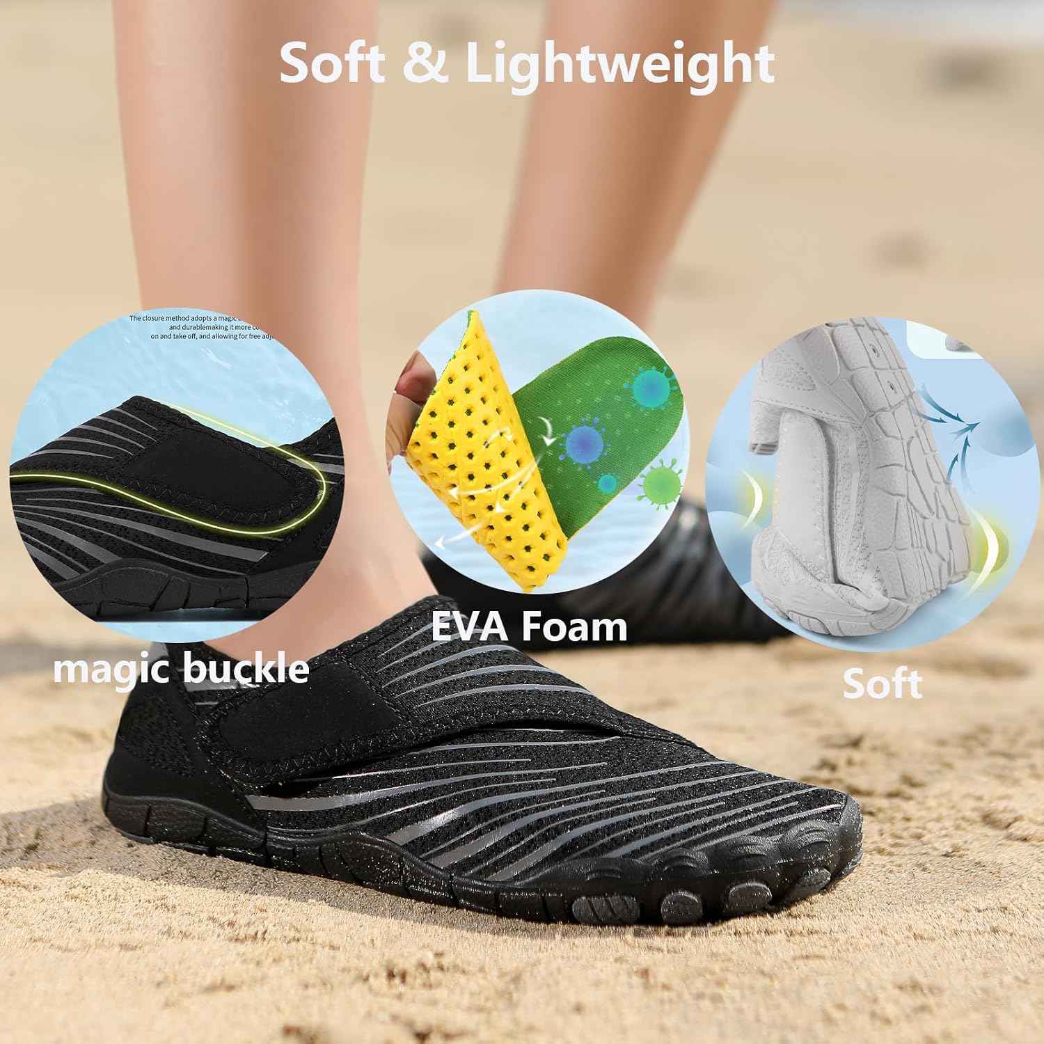 Hike Barefoot Shoes Women Men Pro Water Footwear Wide Toe Box Non-Slip Unisex Athletic Outdoor Running Shoes