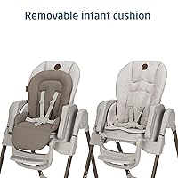 Vista 20 de Maxi-Cosi Minla - Silla alta 6 en 1 para bebés y niños pequeños, silla alta plegable portátil, tela EcoCare, 9 alturas, 5 reclinables, 4 posiciones