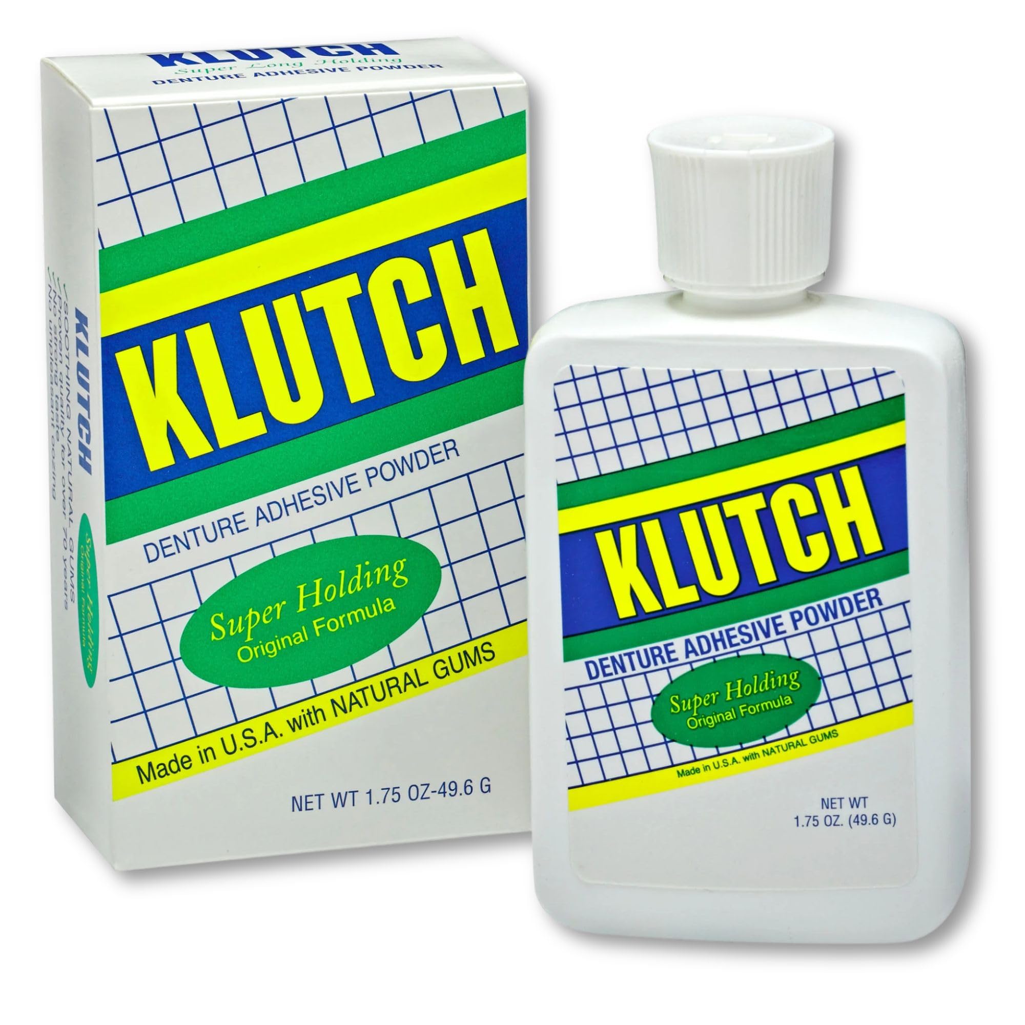 Oakhurst Co. Klutch Denture Adhesive Powder, 1.75 Ounces