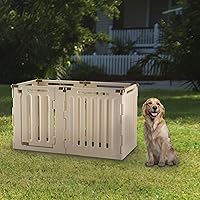 Vista 7 de Parque de juegos convertible para mascotas Richell Convertible, Marrón