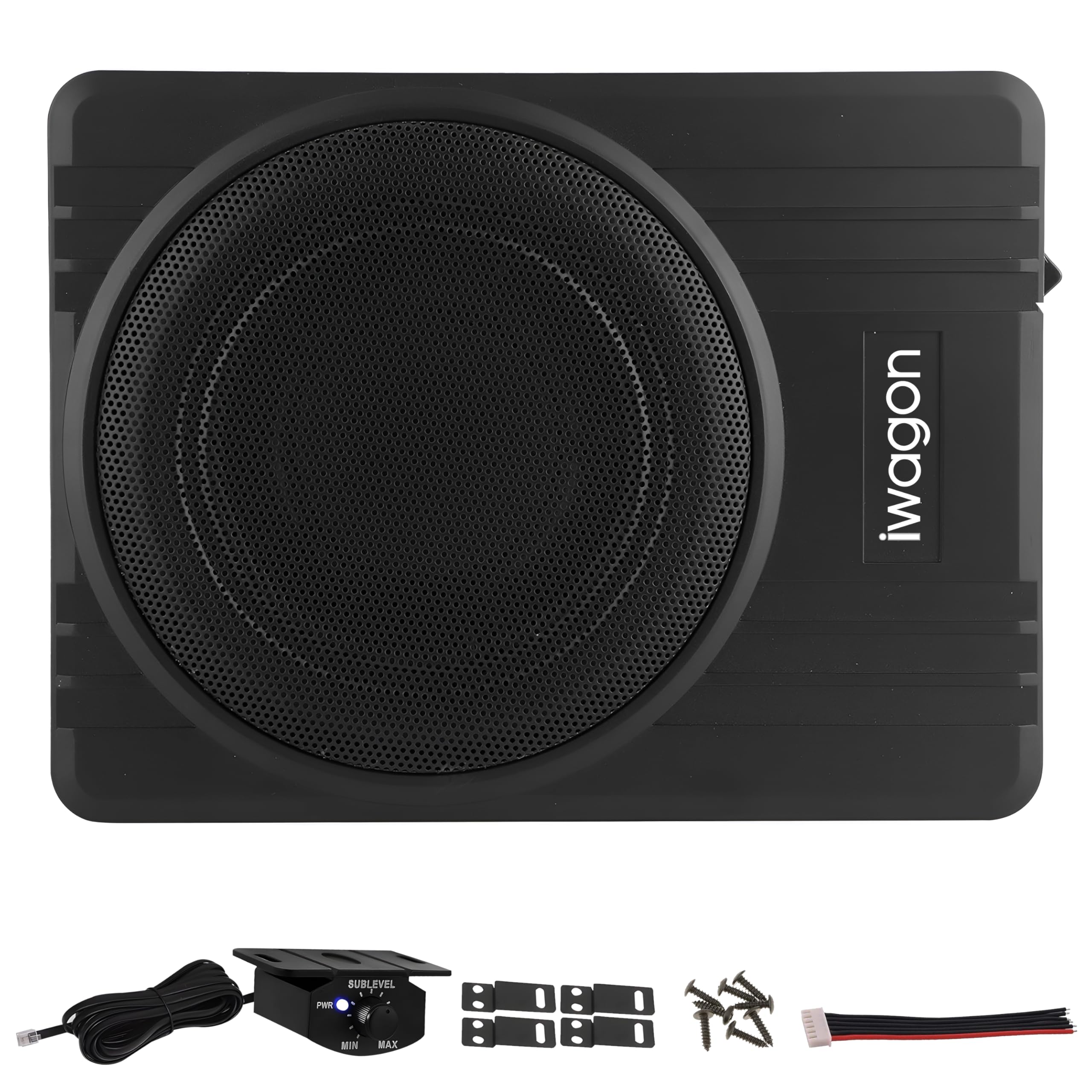 iWagon- Car Subwoofer IWAG-06, N Series (10 Inches) Active Underseat Subwoofer 1200, RMS Power 1200 Watts, Ultra Sleek, Shallow subwoofer, high Level Input/Audio - line Input-image-40