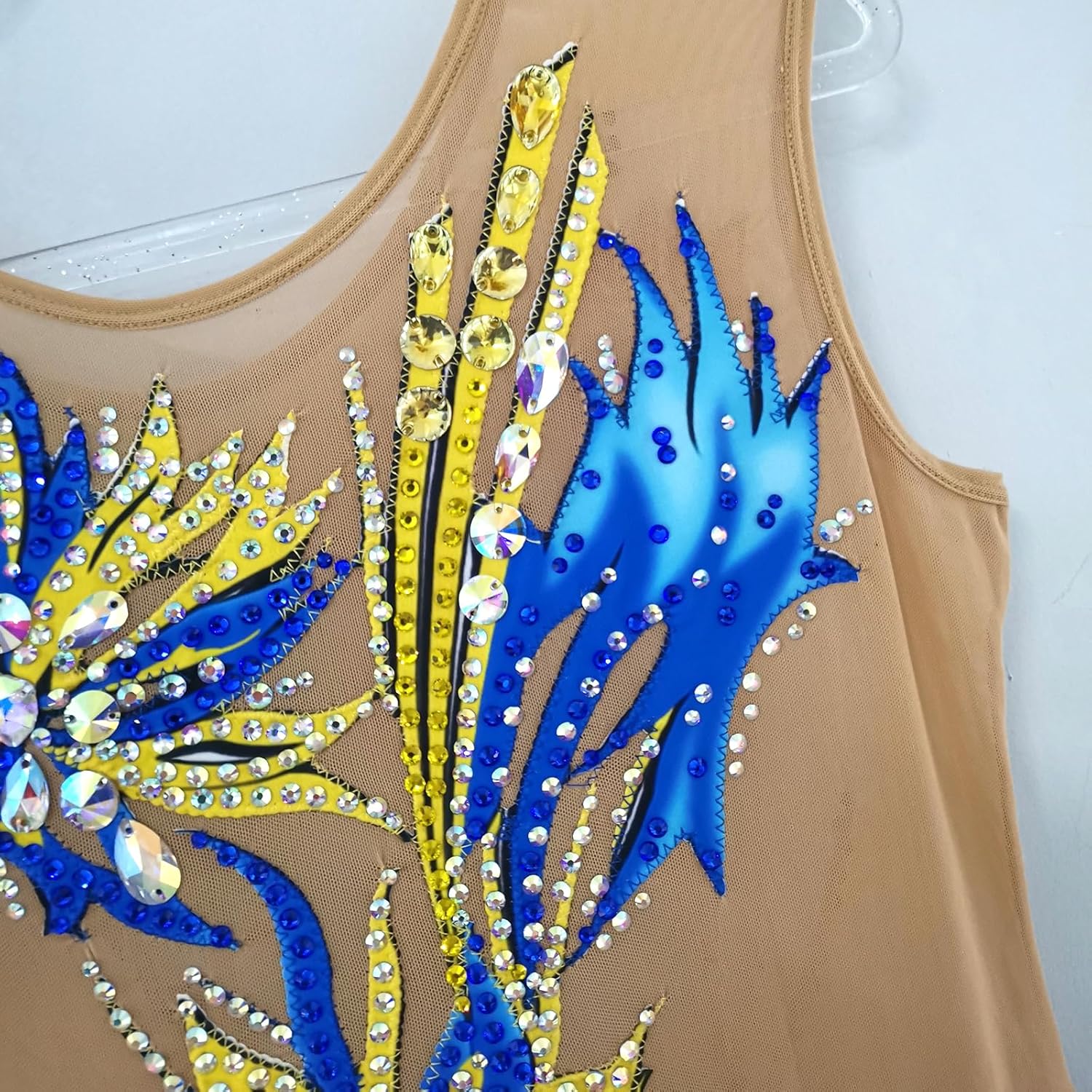 Blue Artistic Gymnastics Clothing for Girls Competition Ready Outfit for Young Gymnasts