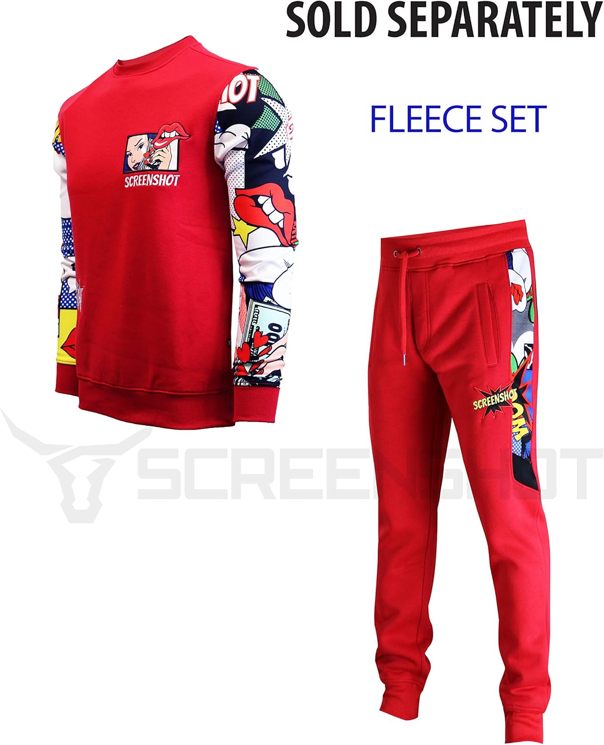 SCREENSHOT SIGNATURE F11076 Premium Fleece Streetwear Graphic Crew Neck Sweatshirt - Classic Fit - Image 4