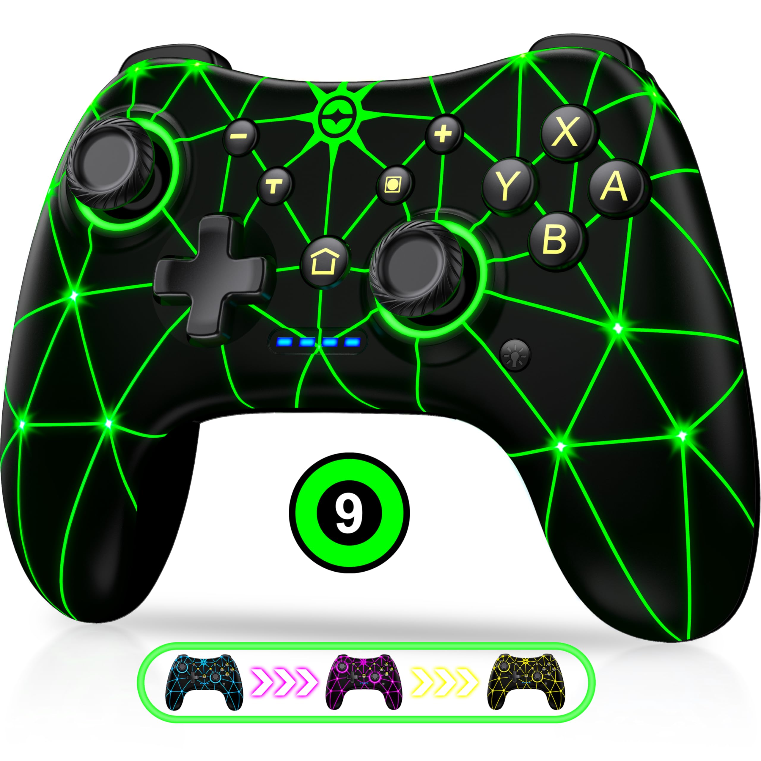 ELISWEEN Switch Pro Controller - Wireless & Programmable -16