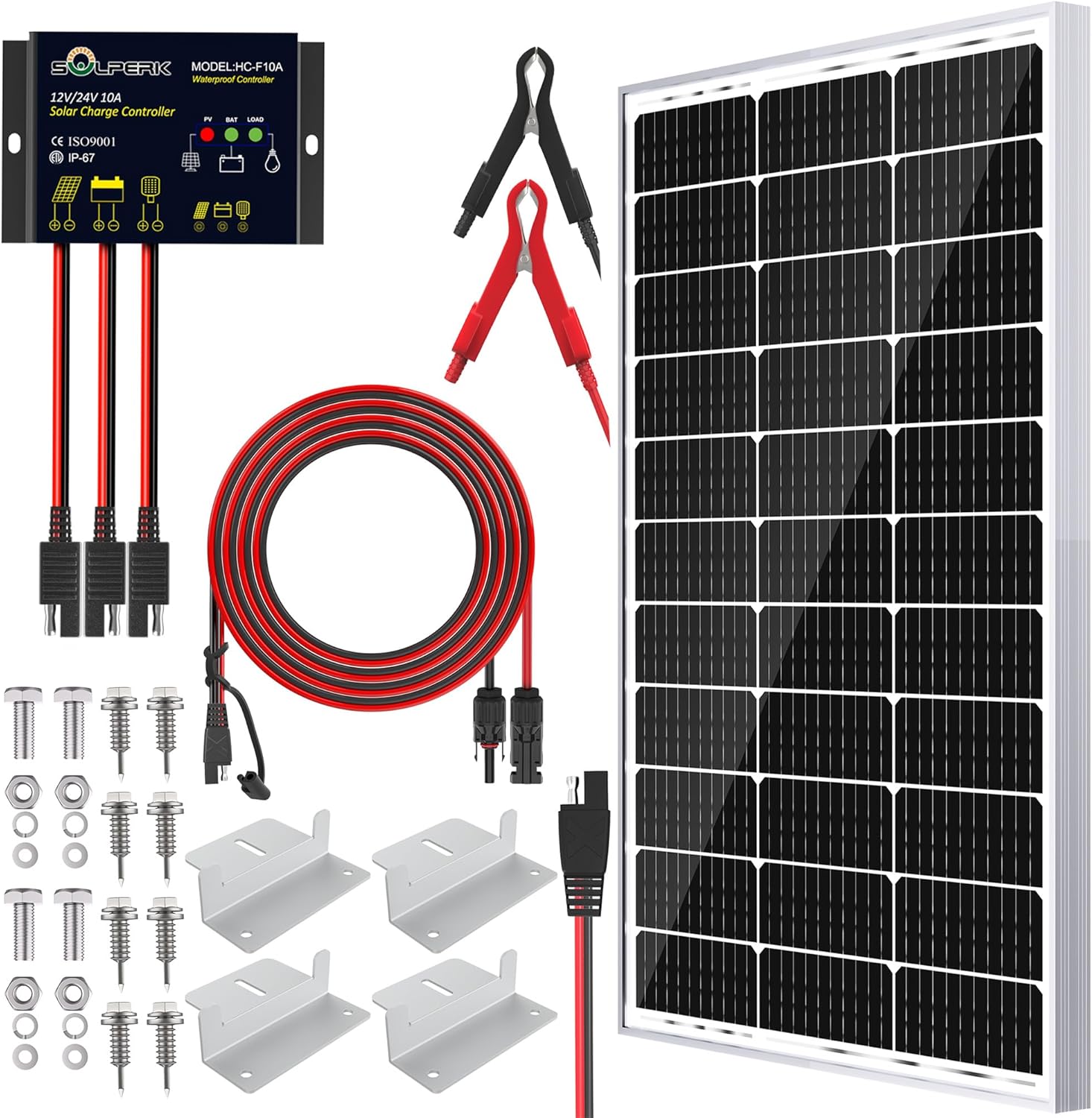 SOLPERK 100W 24V Solar Panel Kit Review: Best for Garden Pumps, Lights & Off-Grid Backyards
