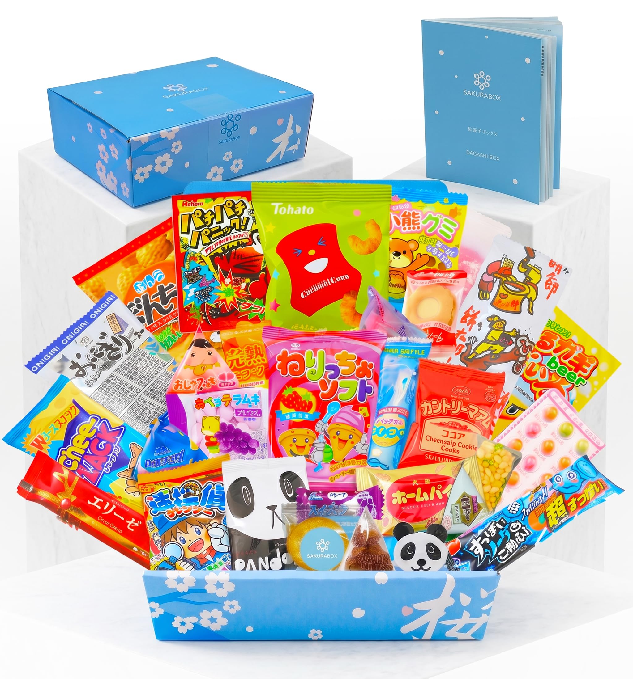 Sakura Box Japanese Snacks & Candy Gift Box & English Pamphlet 30