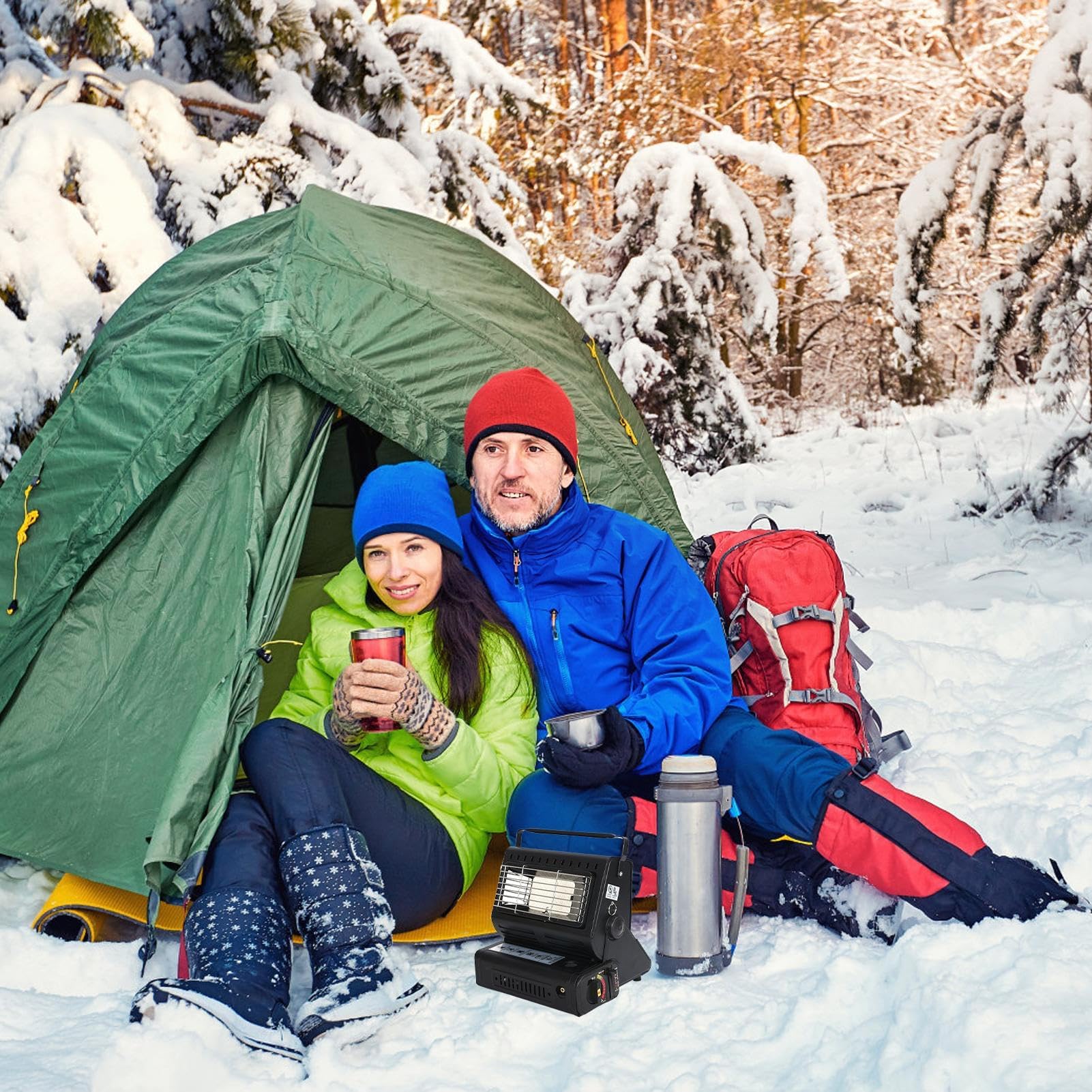 Riscaldatore per Tenda da Campeggio Invernale | Dispositivo di Riscaldamento Eco-Compatibile Riutilizzabile | Ideale per Escursionismo e Attività Outdoor con Famiglia e Amici