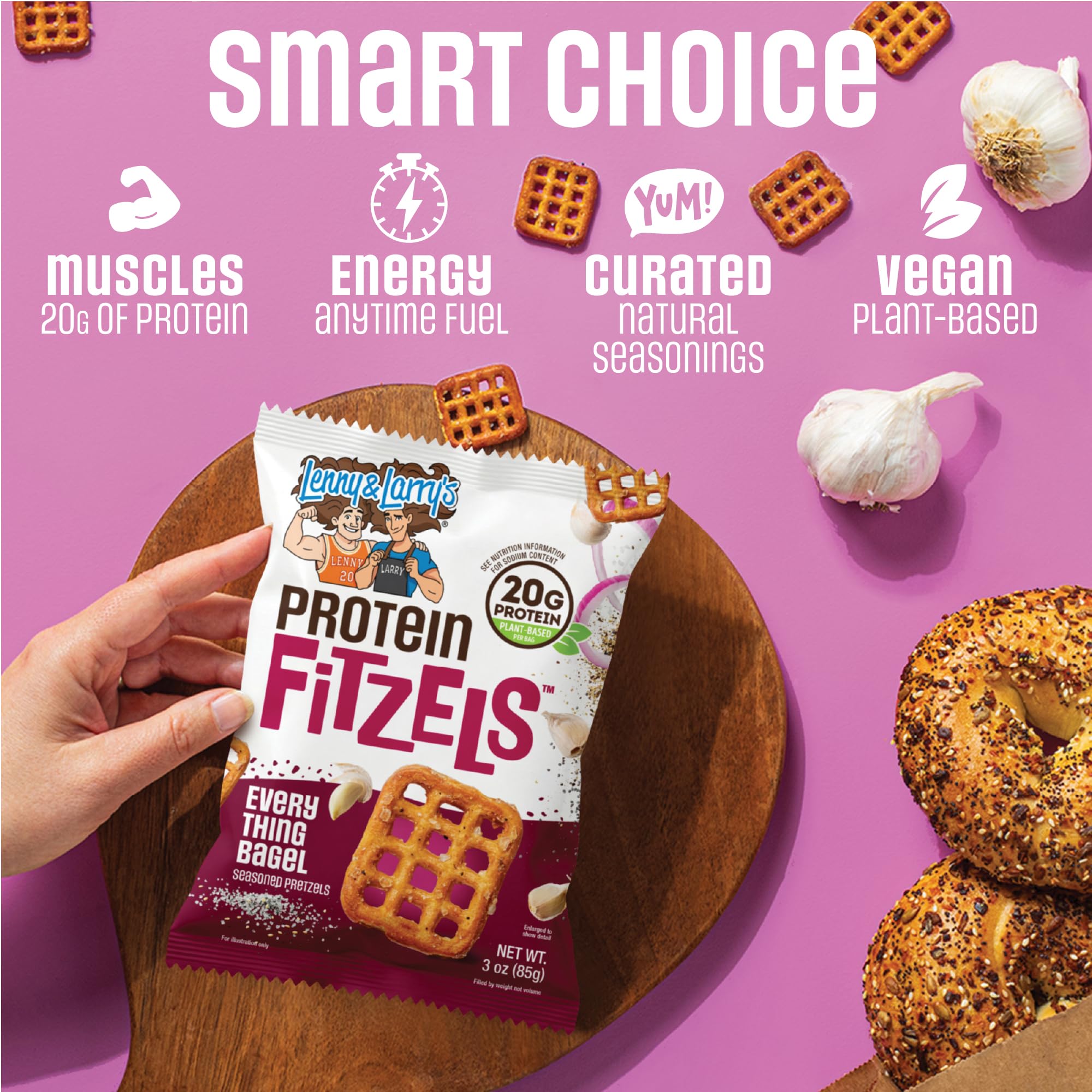 Fitzels Protein Pretzels (8x85g) Everything Bagel