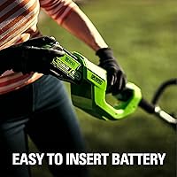 Vista 9 de Greenworks 40V 12-Inch Cordless String Trimmer, Battery and Charger Not Included, BST4000