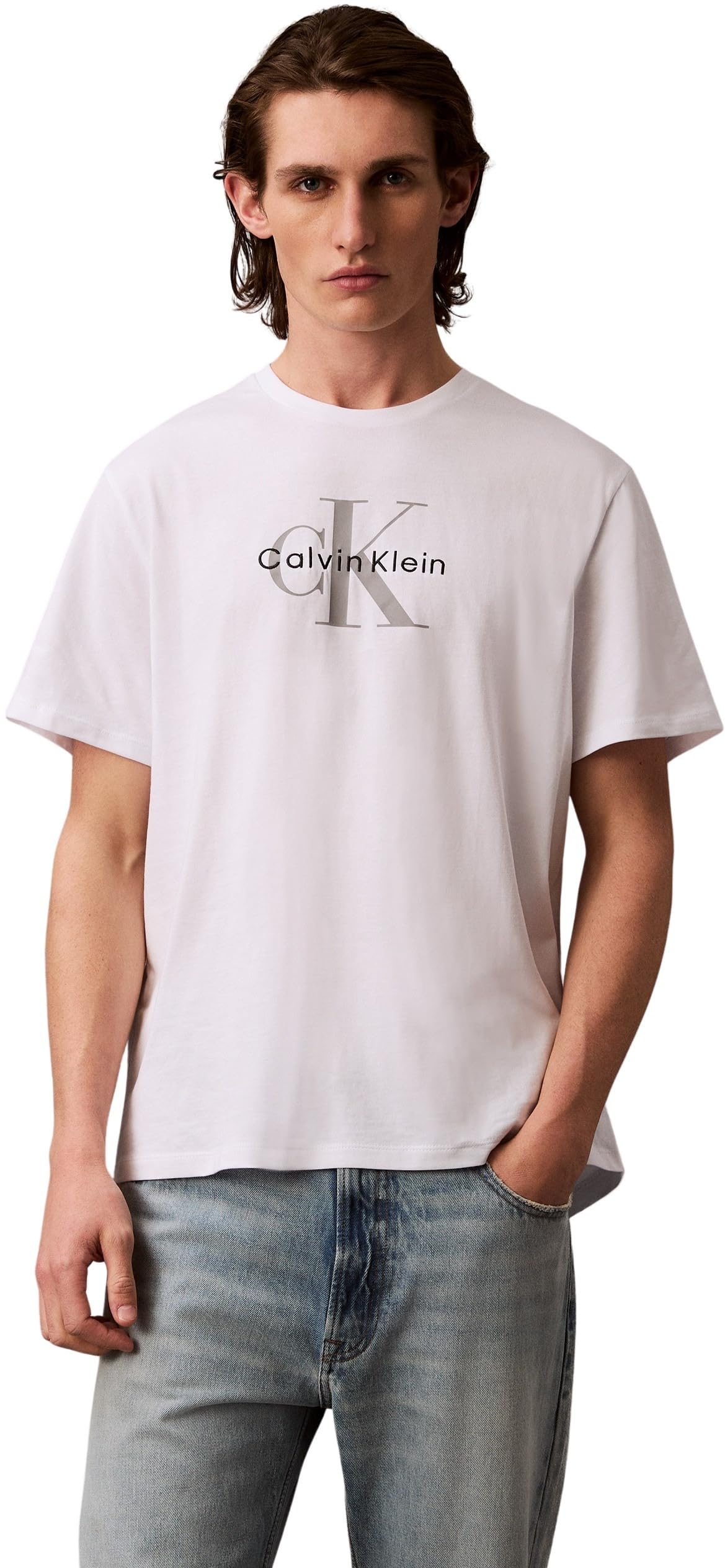 Calvin Klein Jeans Men's Monogram T-Shirt - White - M