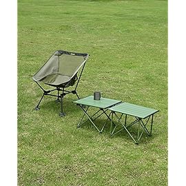 iClimb Ultralight Compact Camping Folding Table with Carry Bag (Reinforced Green - S)