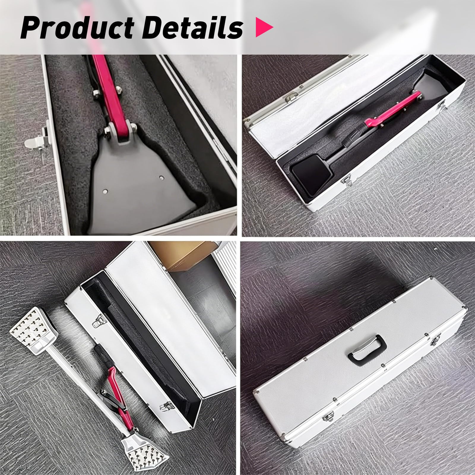 Kit d'outils pour moquette - Design coussin pour éviter les chocs - Poignée antidérapante triple prise en main pour une installation facile de tapis dans les salons, chambres et couloirs