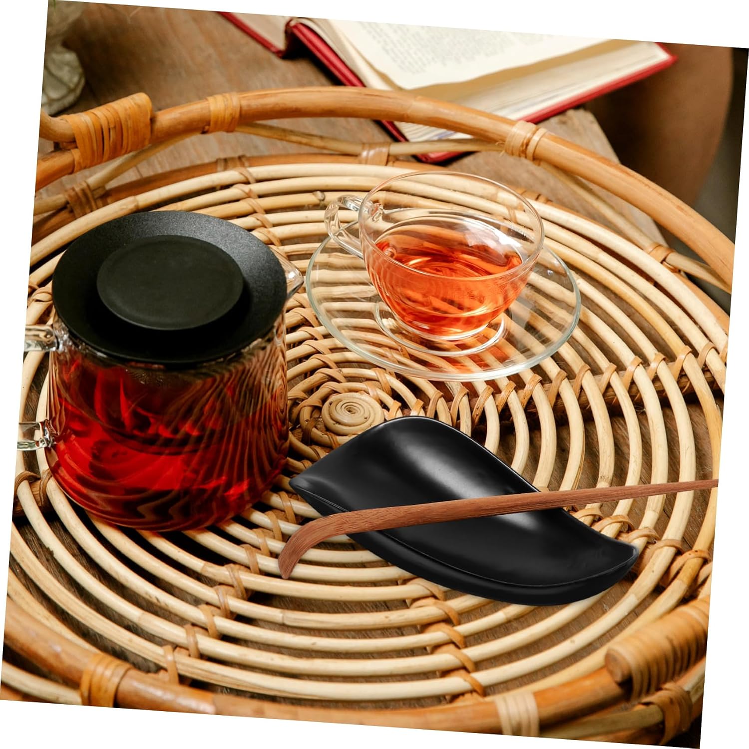 Generic 1 Set Ceramic Tea Scoop for Loose Leaf Tea Measuring Spoon and Gatherings