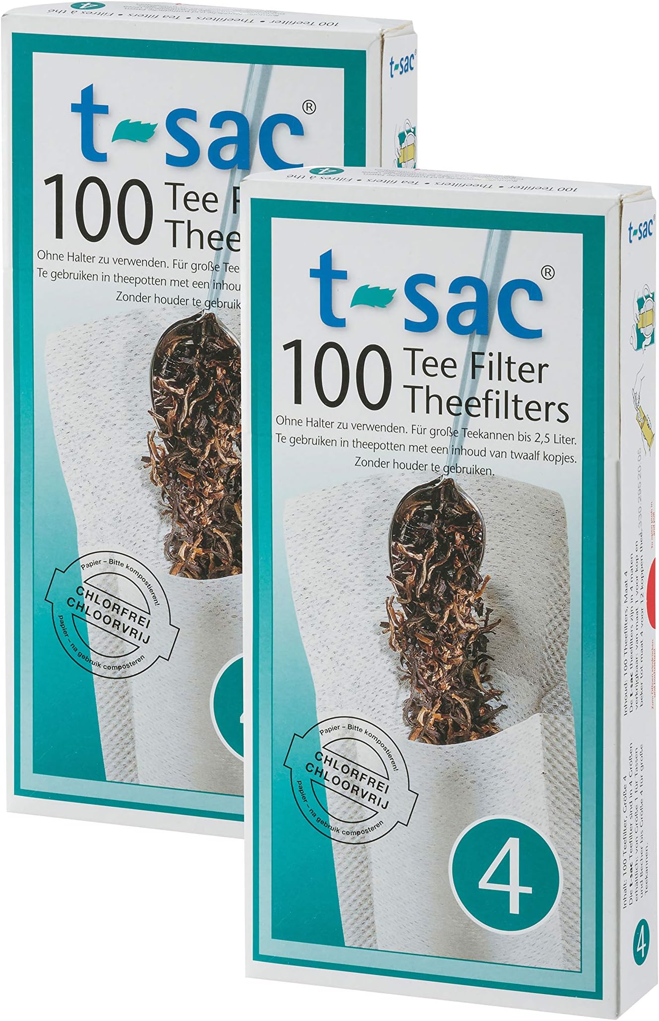 TSac Tea Filter Bags, Disposable Tea Infuser, Number 1